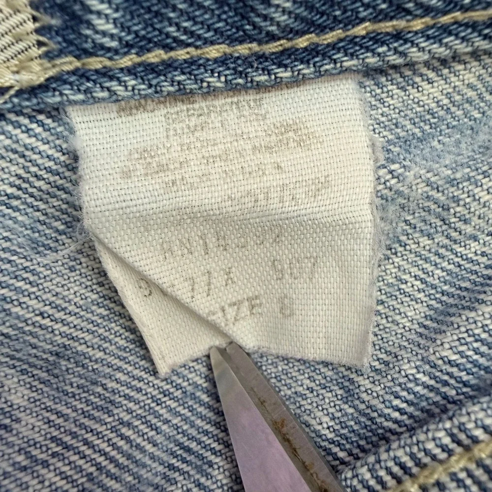 Vintage Acid Wash High Waisted Jeans Women's Light Blue Denim‎ Size 12